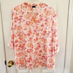 Floral Blouse XL Women's